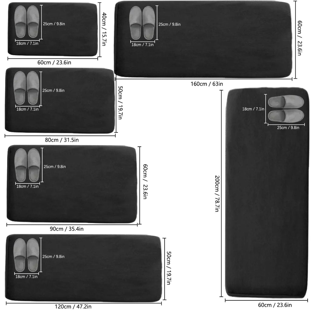 Absorbent Non-Slip Kitchen Runner Mat