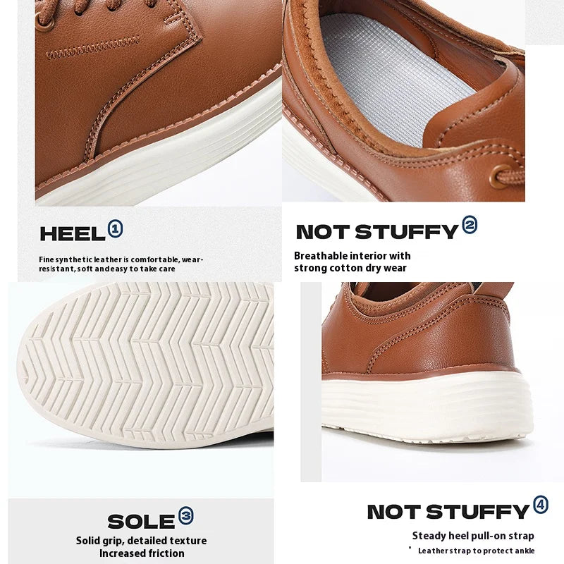 Men’s Casual Oxford Shoes with Cushioned Sole